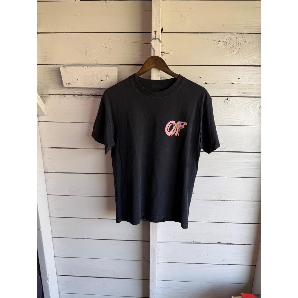 Odd Future OF Donut Logo Graphic T-Shirt Mens Medium Black Short Sleeve Tee